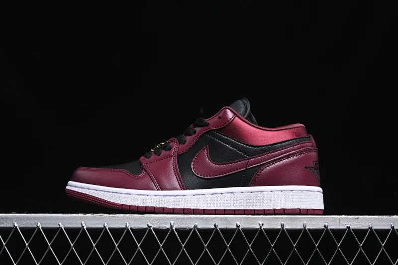All categories Air Jordan Jordan series basketball shoes Air Jordan 1 Low Air Jordan 1 Low AJ1 Joe 1 black wine red metal flying wings DB6491-600